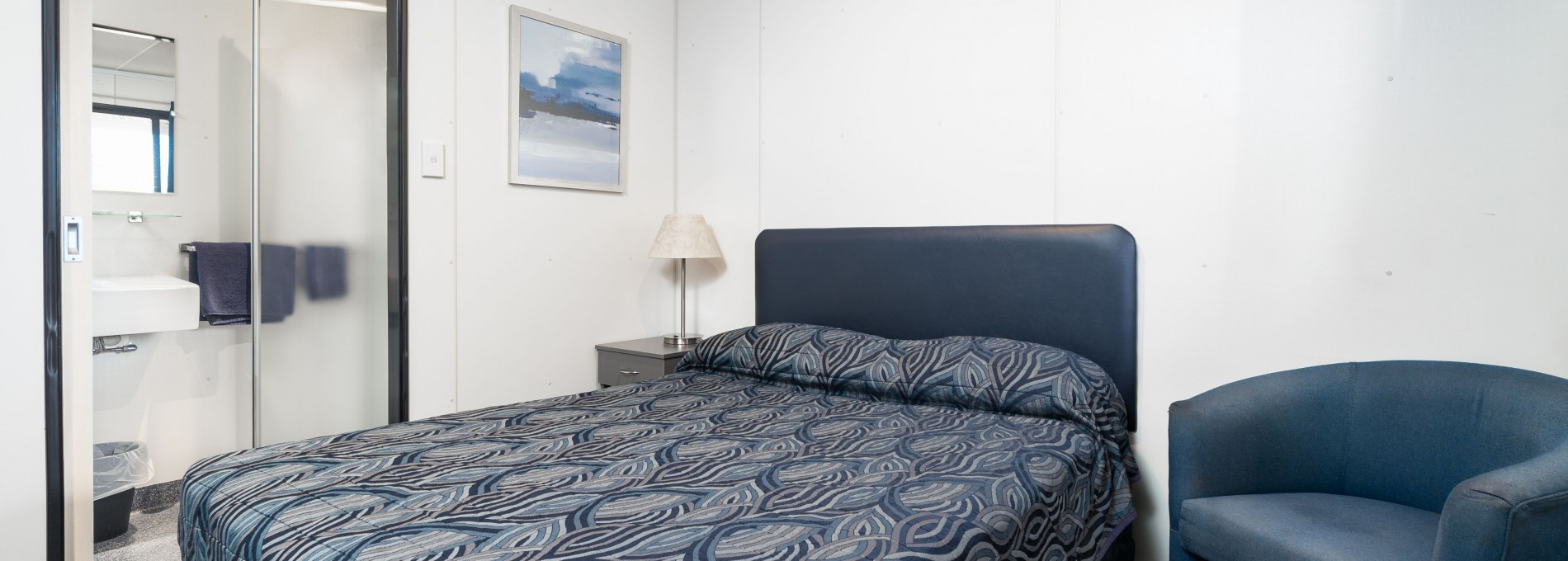 Interior of remote accommodation Ausco suite