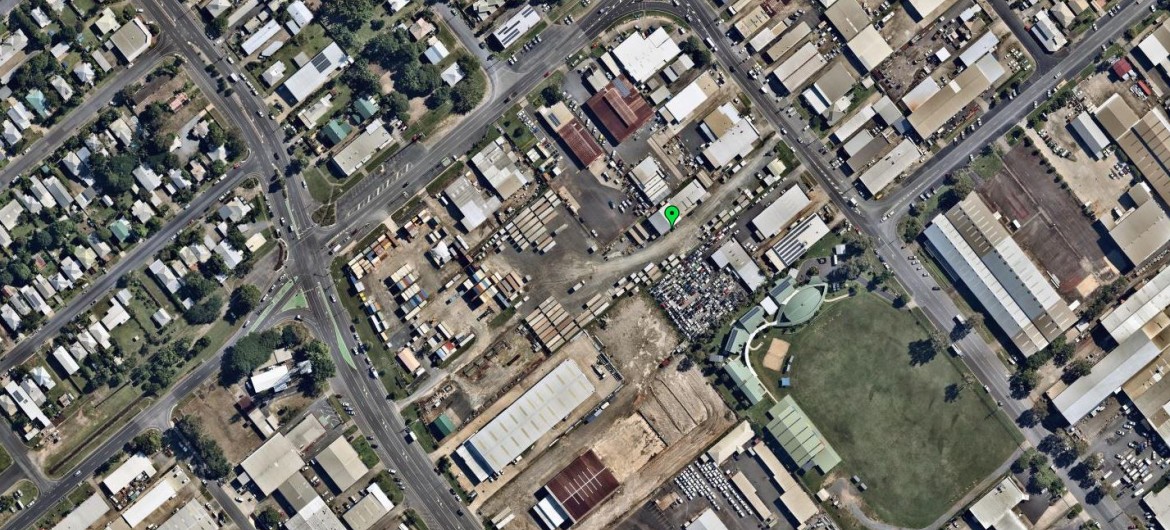 Bird's Eye View of Ausco Hire Yard in Cairns