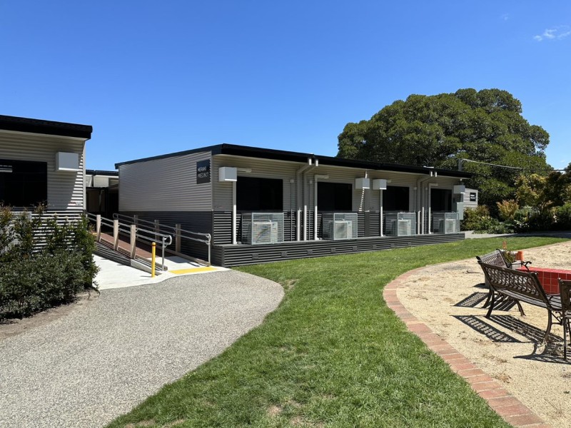 Temporary classrooms at elite Melbourne school