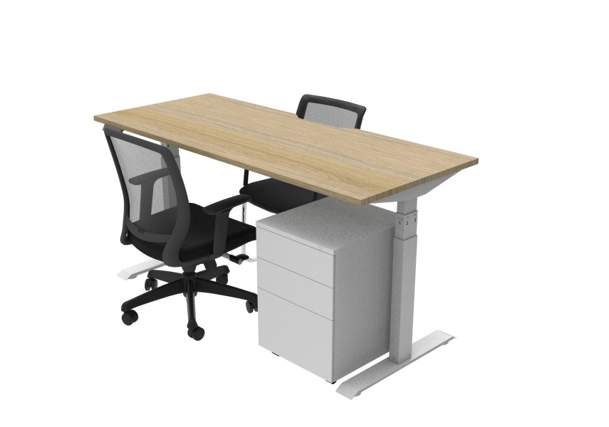 Ausco Modular Height Adjustable Individual Office Pack