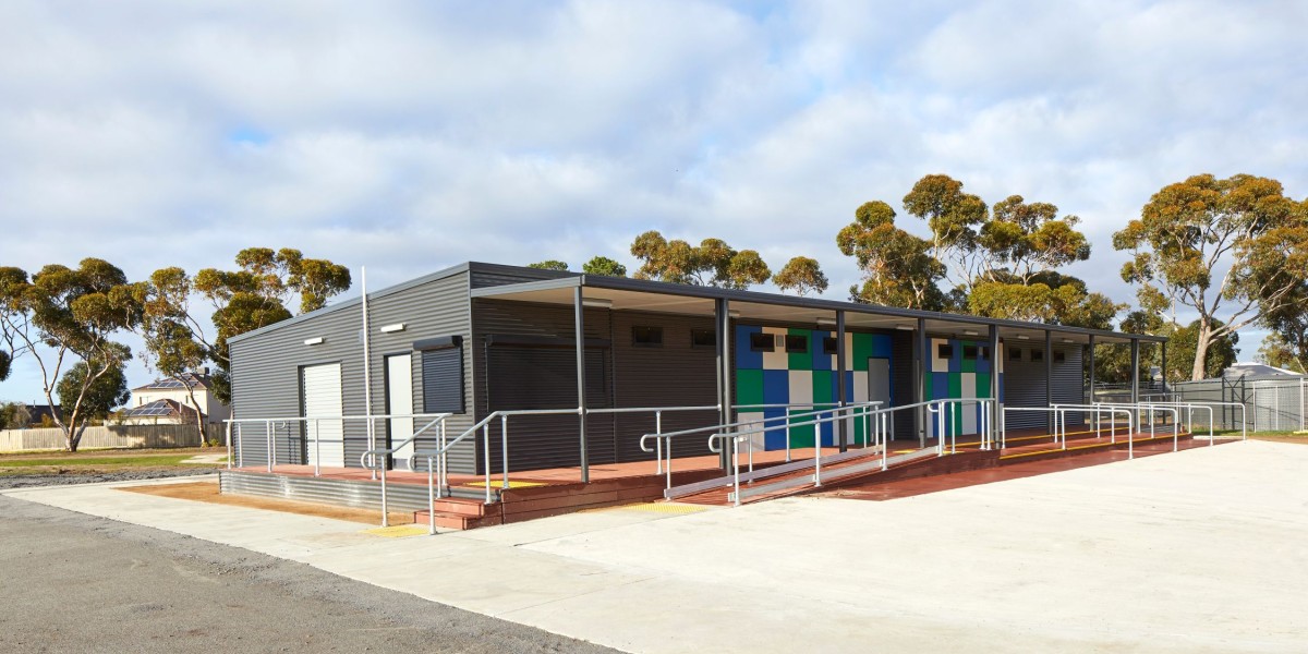 Exterior of Sports Buildings with Wheelchair Ramp