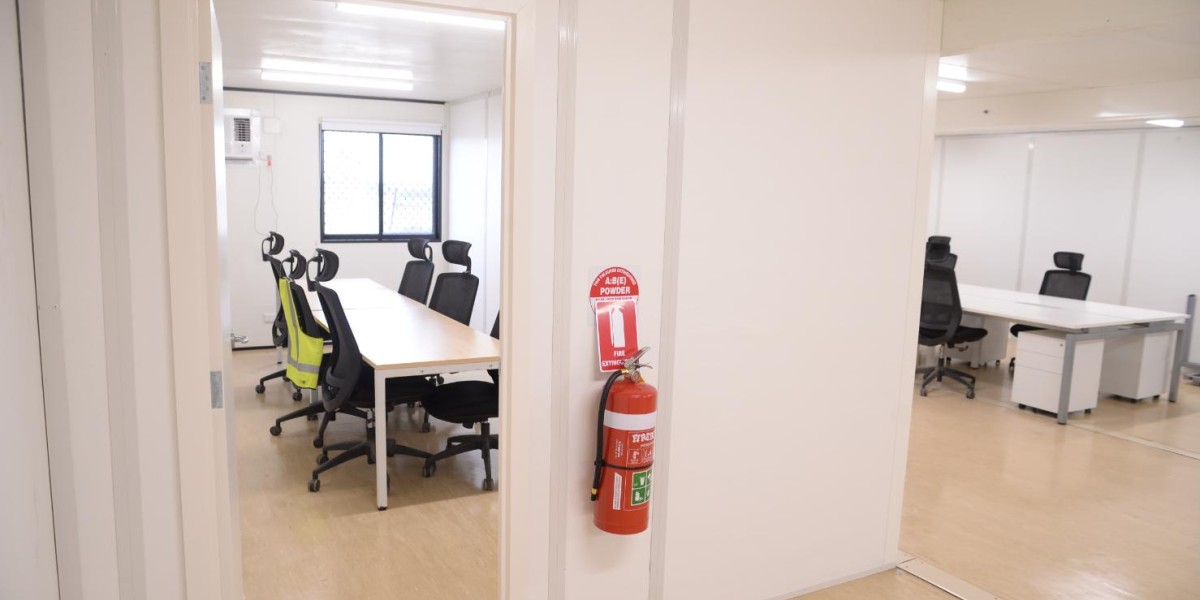 Temporary site office and meeting space