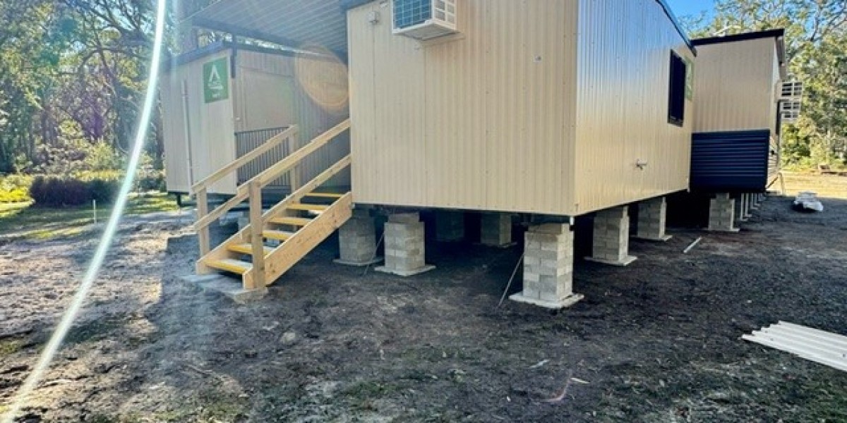 External corner view of the buildings and site condition