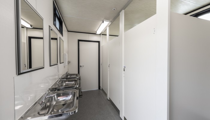 Ablution blocks with toilets and showers