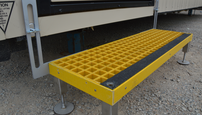 Single step access to Ausco buildings