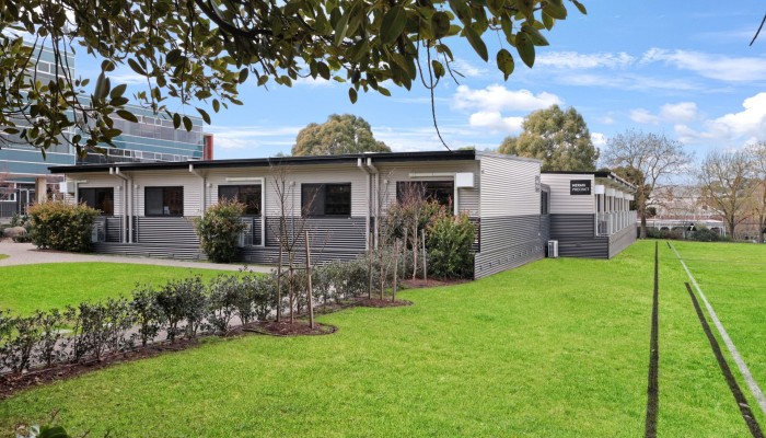 Temporary learning facilities near school oval