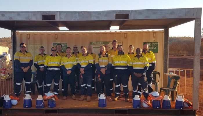 Team photo at Eliwana