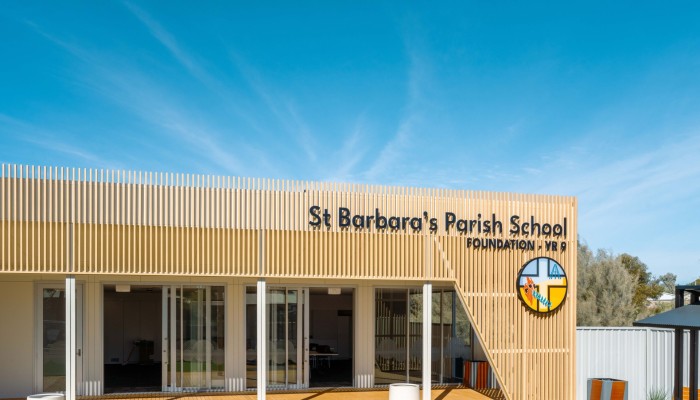 Modern modular facilities for rural school