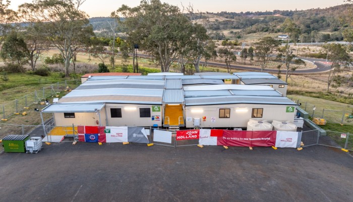 Ausco Modular sets up John Holland's site in Toowoomba