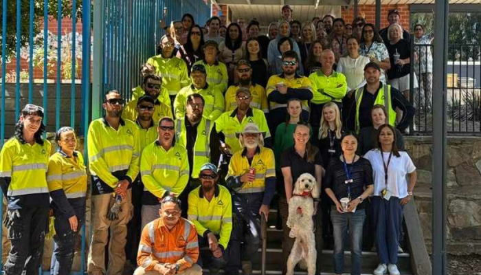 Ausco & Elizabeth Downs Primary School teams