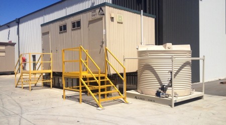 Ausco Modular custom steps and landing for toilets and ablutions