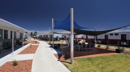 BBQ area at the Stayover Village in Chinchilla