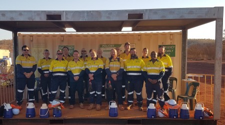 Team photo at Eliwana