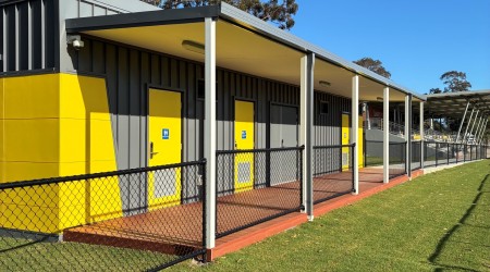 City of Kalamunda changerooms supplied by Ausco Modular
