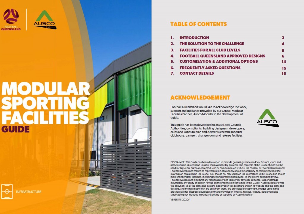 Football Queensland Modular Sporting Facility Guide