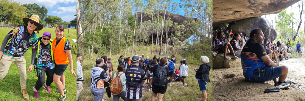 Ausco Townsville team at the Garbutt Magpies Cup and visiting Turtle Rock.