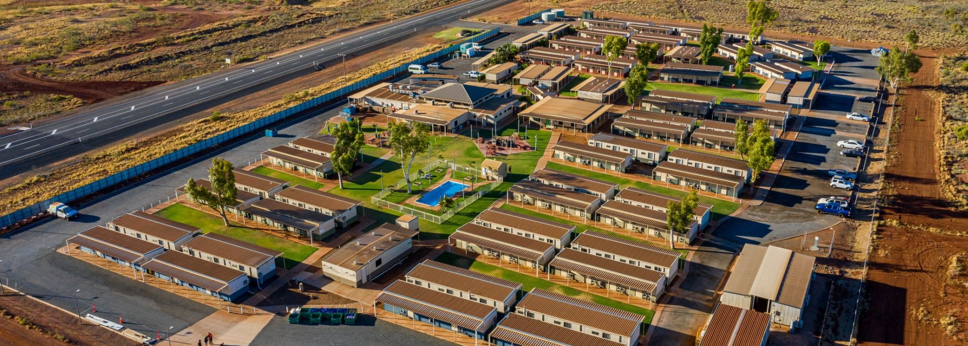 Bird's Eye View of Modular Accommodation in Karratha