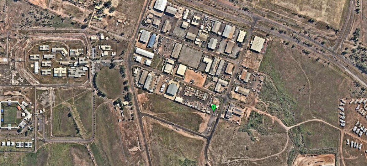 Bird's Eye View of Ausco Hire Yard in Darwin