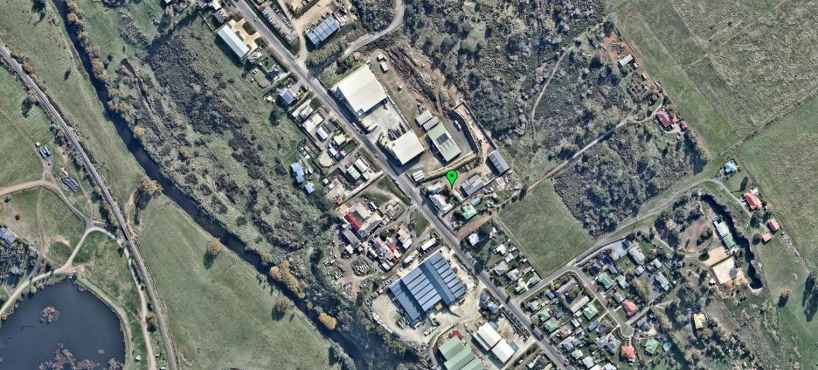 Bird's Eye View of Ausco Hire Yard in Launceston