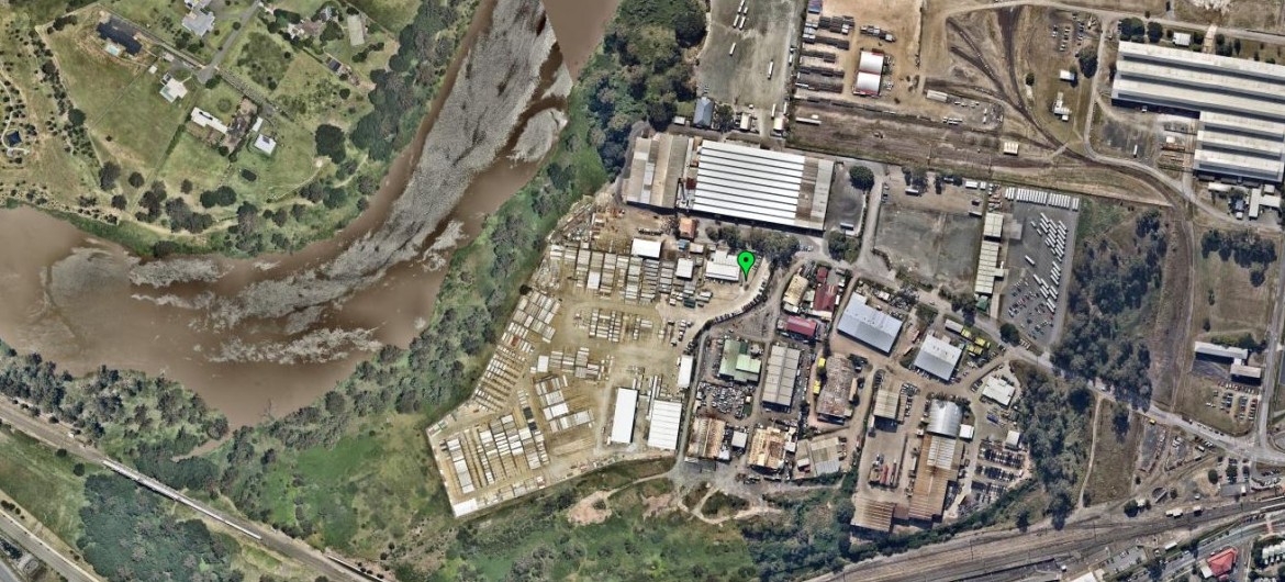 Bird's Eye View of Ausco Hire Yard in Redbank, Brisbane