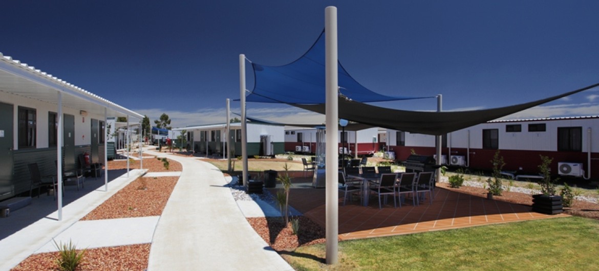 BBQ area at the Stayover Village in Chinchilla