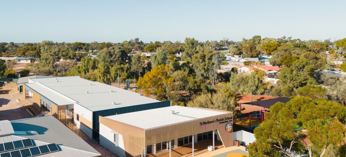 Modern modular facilities for rural school