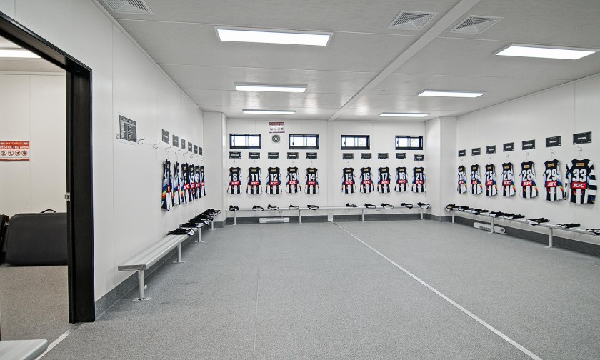 Inside Ausco Modular changeroom