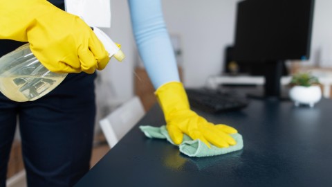 Building being cleaned, part of our Facility Management services. 
